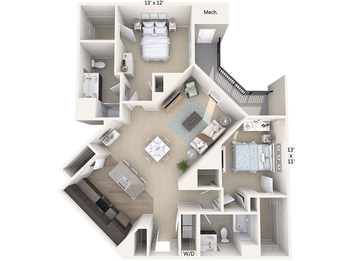 Floor Plan - B5-1315sq-Stainless
