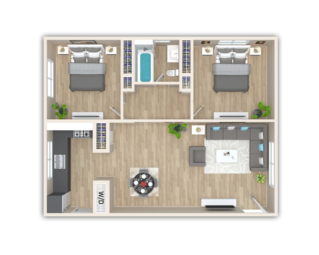 Floor Plan - Two Bedroom - Large