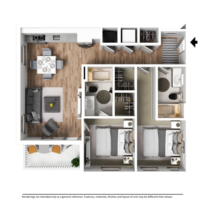 Floor Plan - Luxury Apartment - Hargreaves