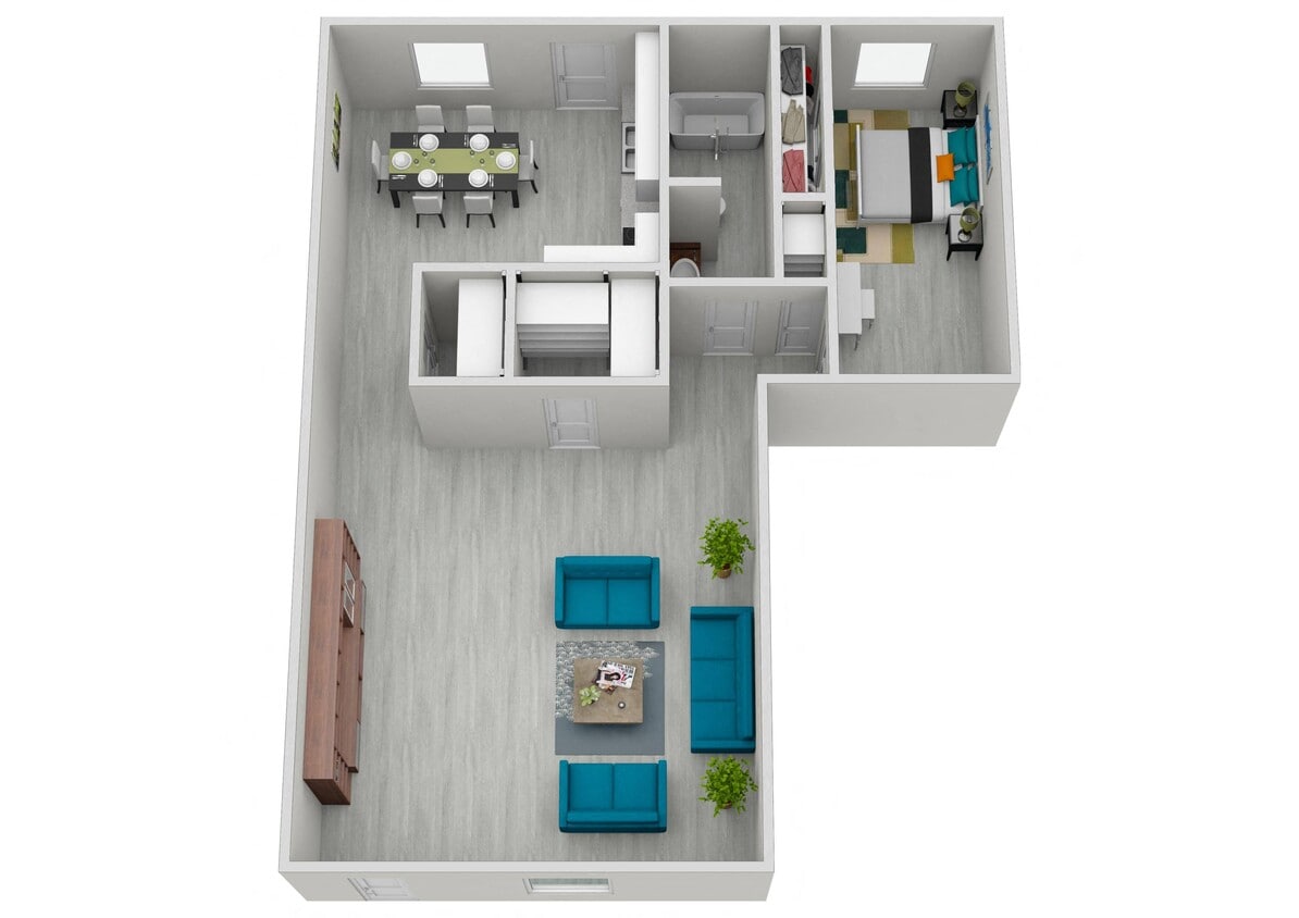 Floor Plan - 2 Bed 2 Bath