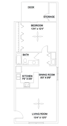 1BR/1BA - The Brightleaf 700