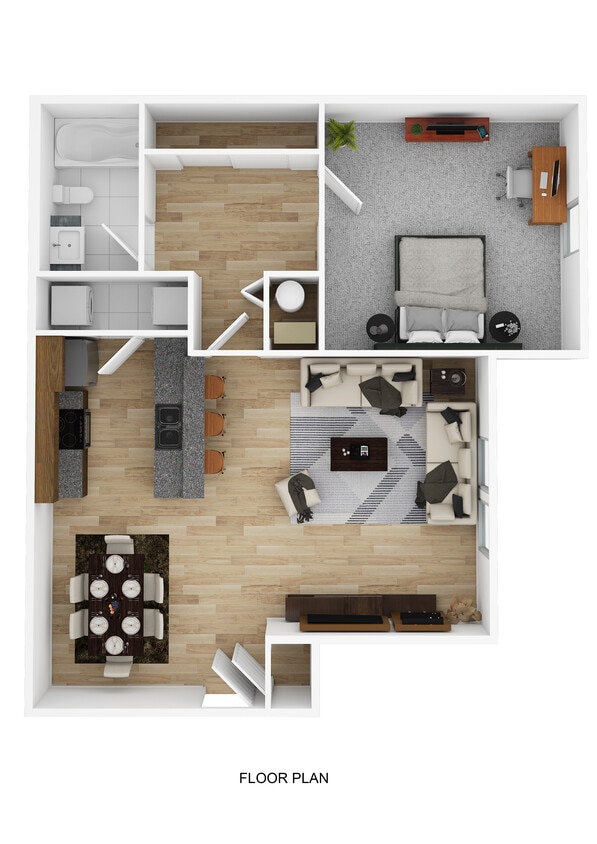 1BR/1BA - One Bedroom