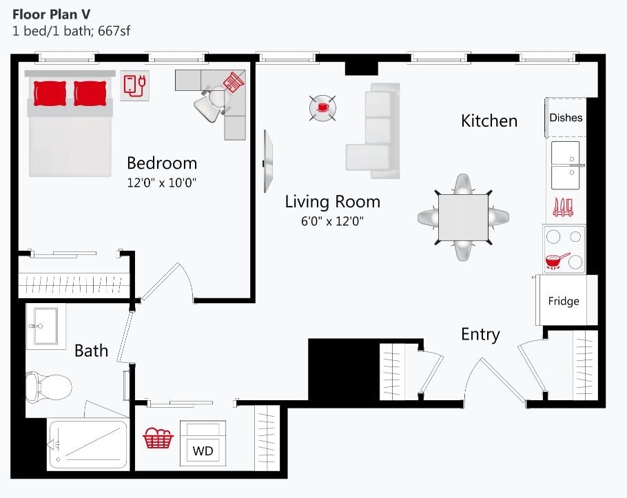 Floor Plan - Boutique Suite V