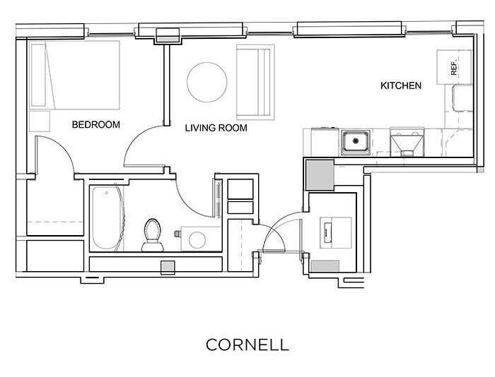 Cornell | 1 Bedroom - Cornell