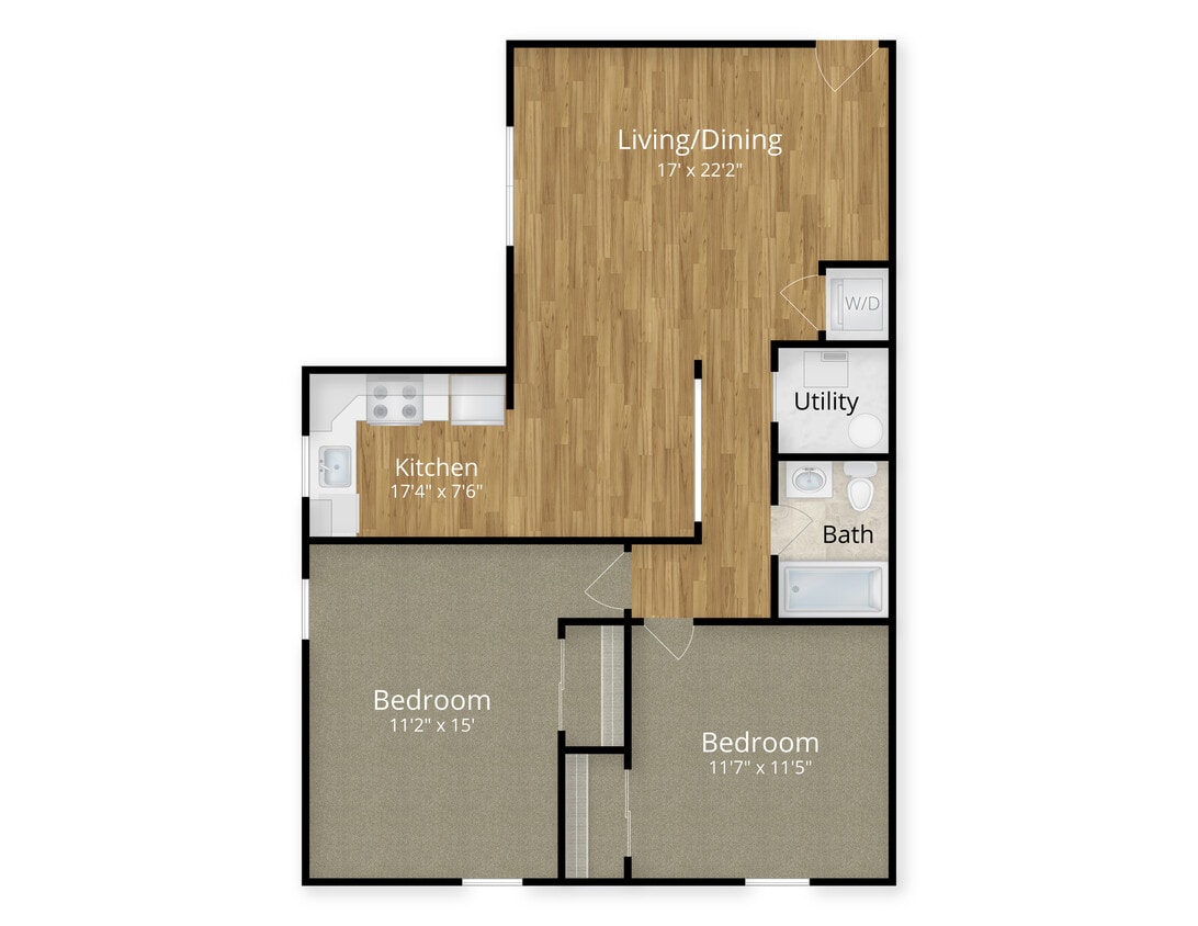 Phoenix View 2 Bedroom - 2 Bed x 1 bath