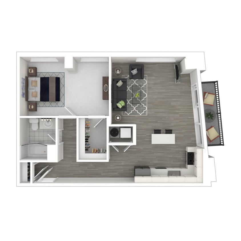 Sandbar - 1 Bedroom - 3D Furnished - Sandbar