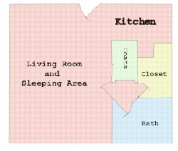 Studio - Unfurnished Studio