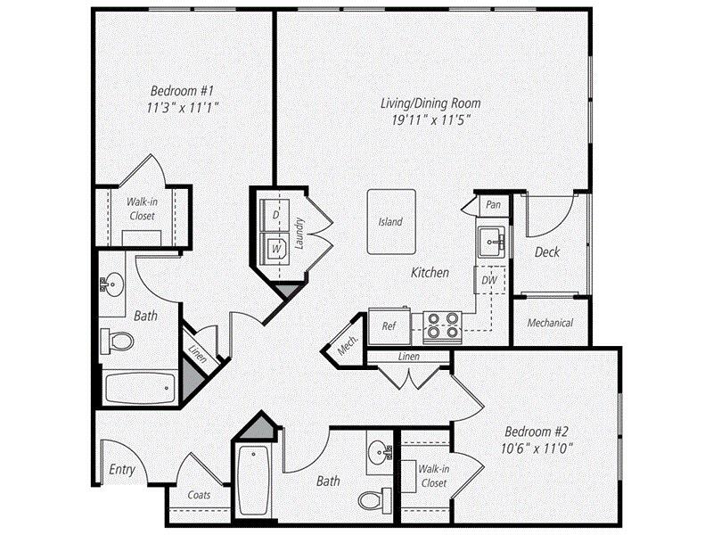 Floor Plan - B2.6 Renovated 