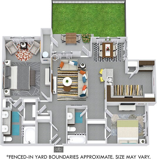 Floor Plan - Rainey with Fenced-In Yard