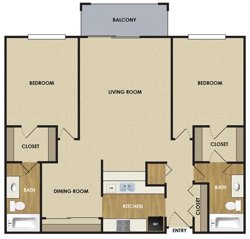Floor Plan - Blackwood - 2B
