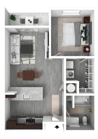 1 Bedroom B - 1 Bedroom B