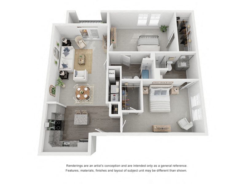 Floor Plan - B2A Balcony