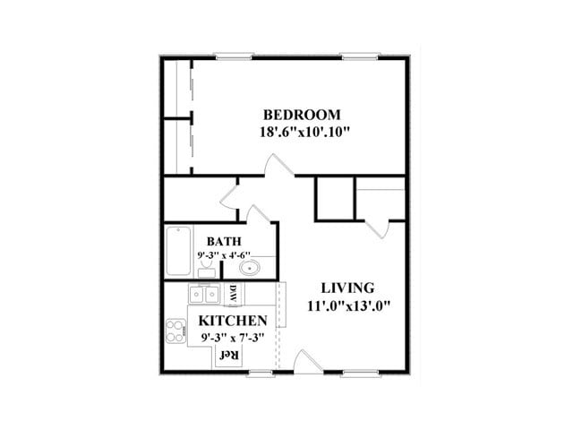 Floor Plan - 1X1 SM S
