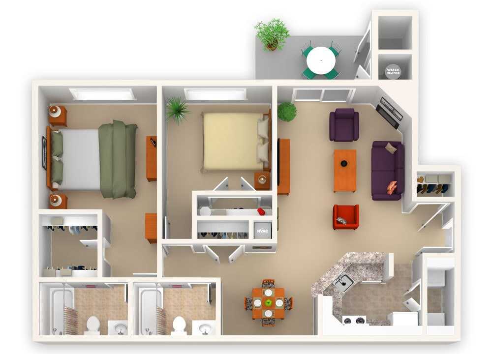 Floor Plan - Two Bedroom Standard