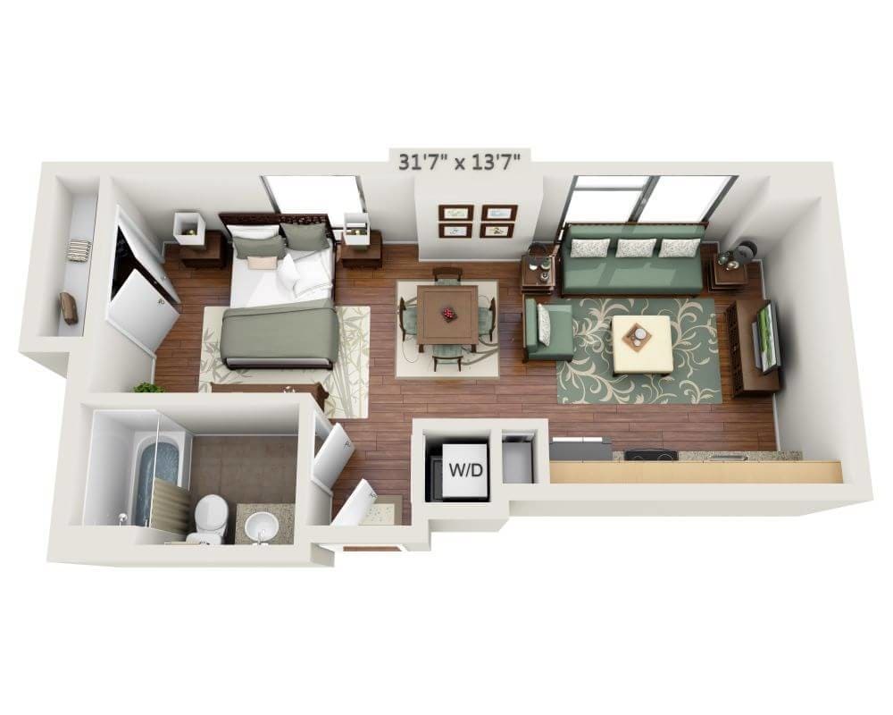 Floor Plan - Studio E1C