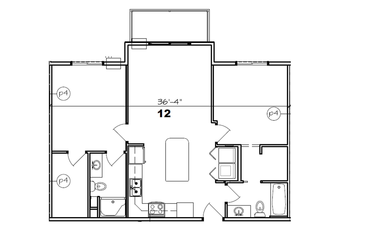 Floor Plan - ARV28 - 2 Bed 2 Bath 2nd Floor 1 Stall Det Gar