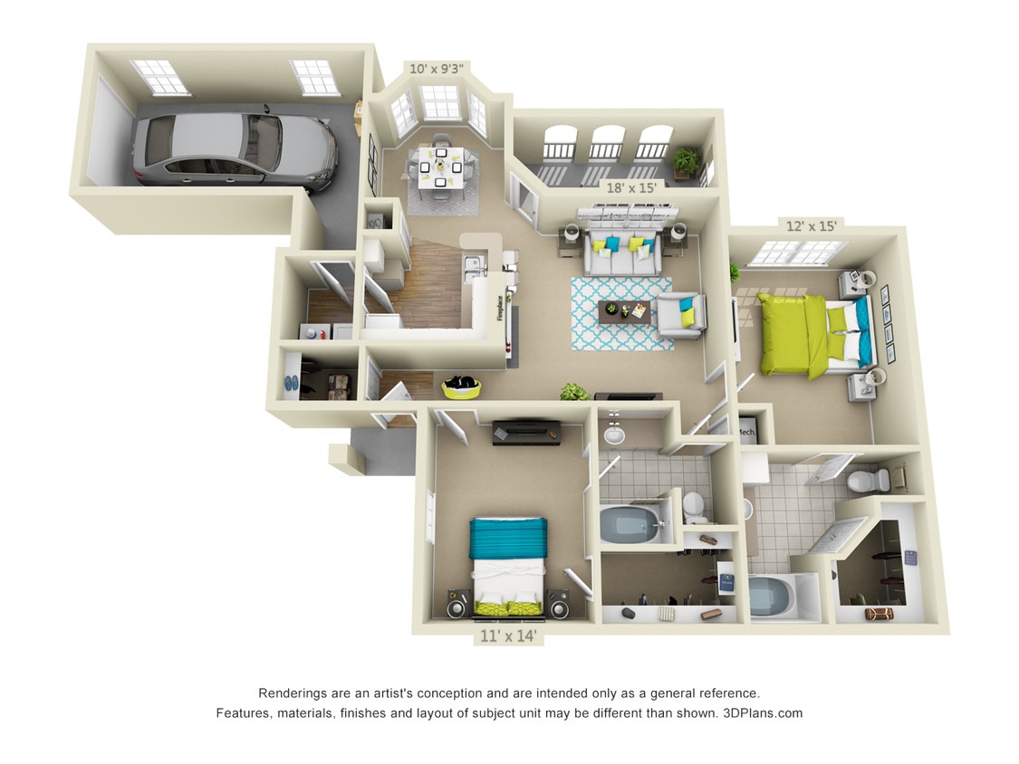 Floor Plan - Riverplace Carriage Home