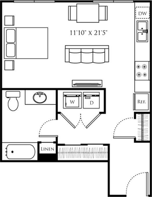 Floor Plan - Studio H
