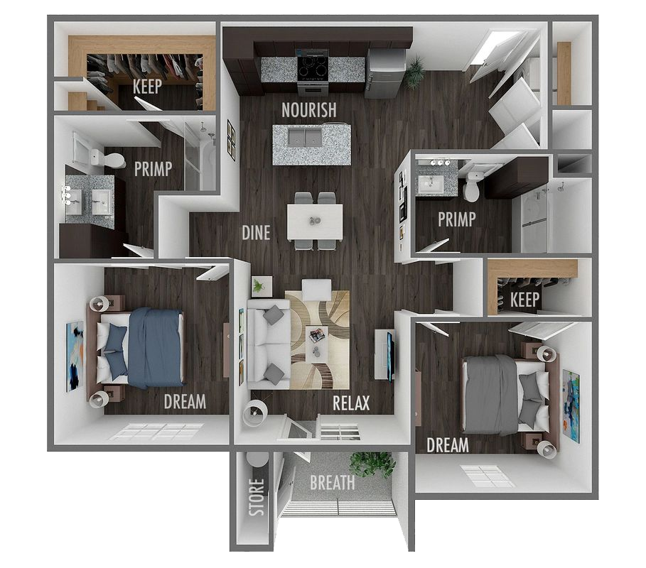 Floor Plan - The Meridian