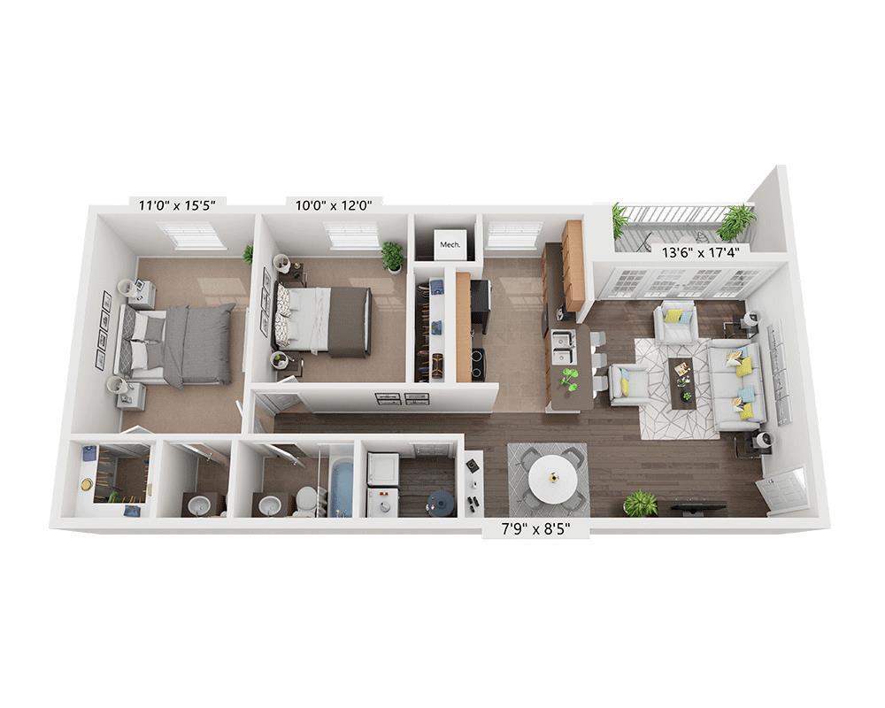 Floor Plan - Plan B1.5B