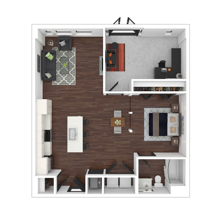Floor Plan - Downtown Loft - E2