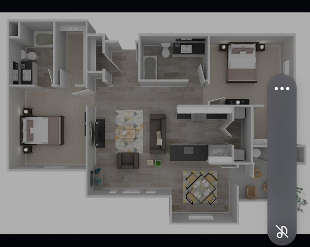 Tahoe - 2x2 - 1119 sq ft - 2 bedrooms, 2 bathrooms T