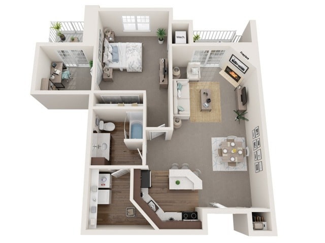 The Langdon II | The Landmark at Hatchery Hill | Apartments in Fitchburg, WI - The Langdon II
