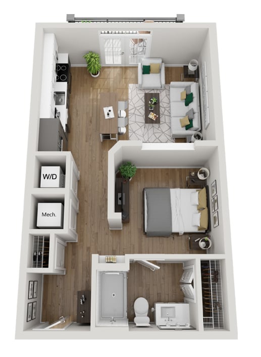Floor Plan - 2A2 - Phase 2 Modern