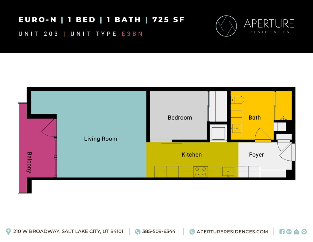 Unit 203 Aperture - Floor Plan Inserts - 1x1 Euro-N