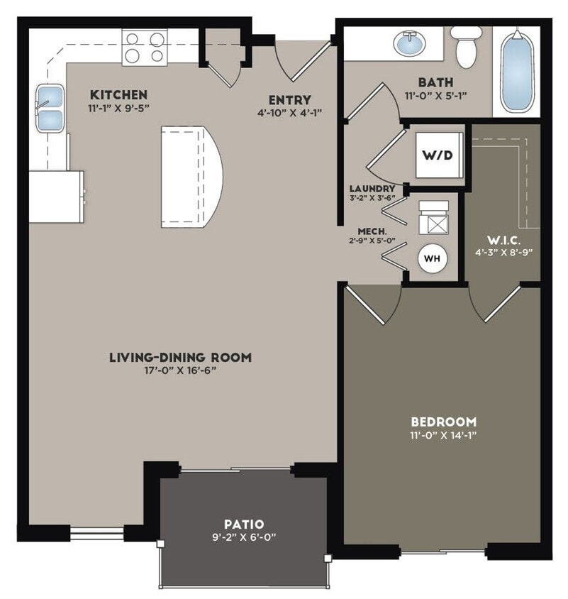 Floor Plan - The Napa With Detached Garage 