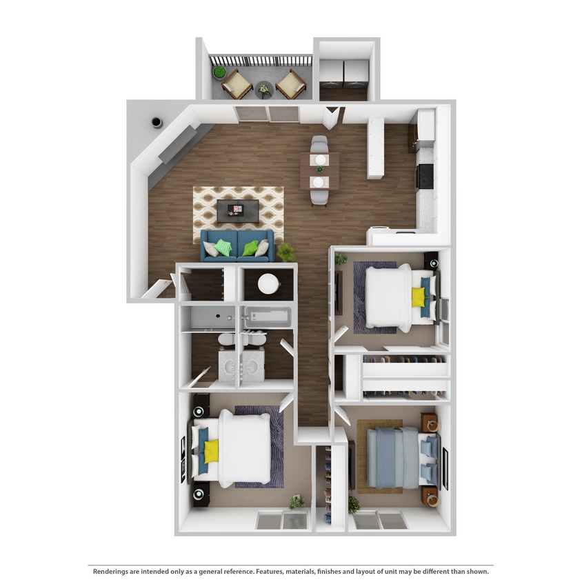 Floor Plan - 3x2 Upgrade