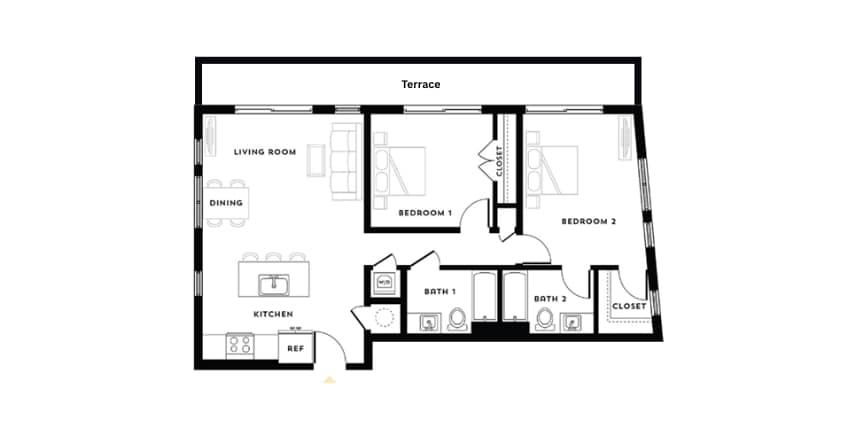 Floor Plan - Penthouse B4 815 Collection