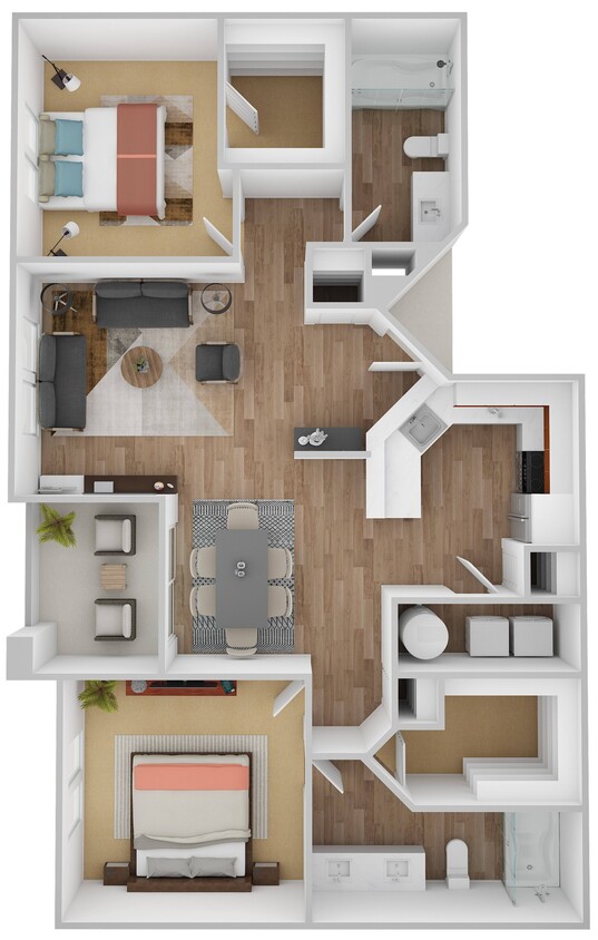 Floor Plan - 2 Bedroom C