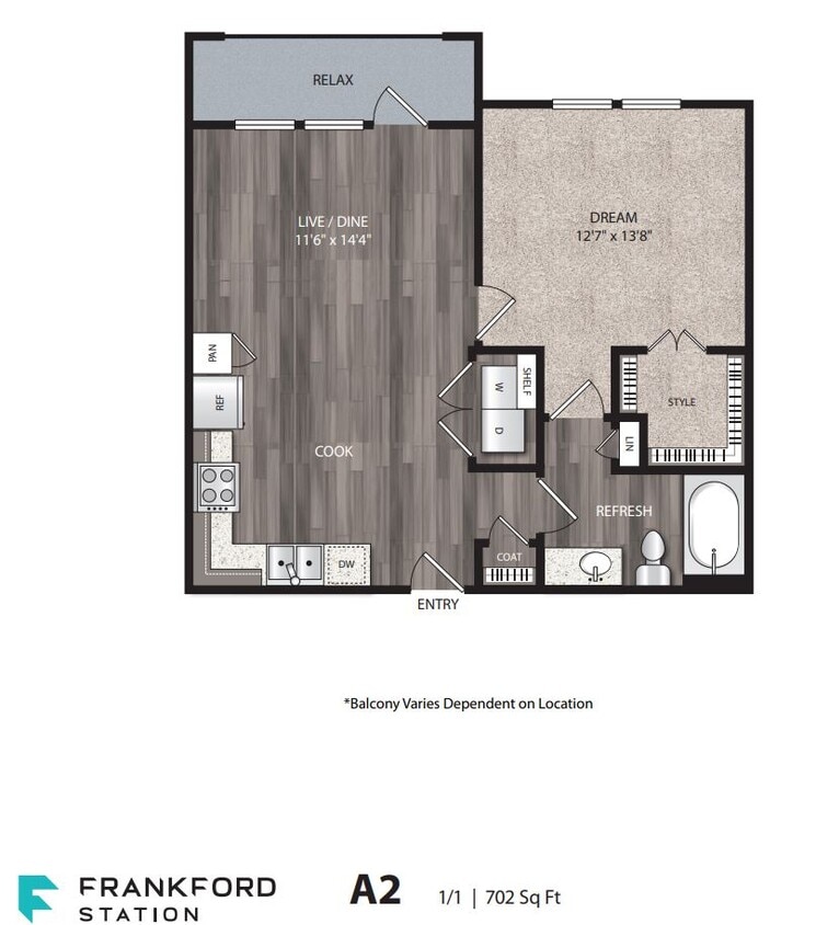 Floor Plan - 1Bed 1 Bath