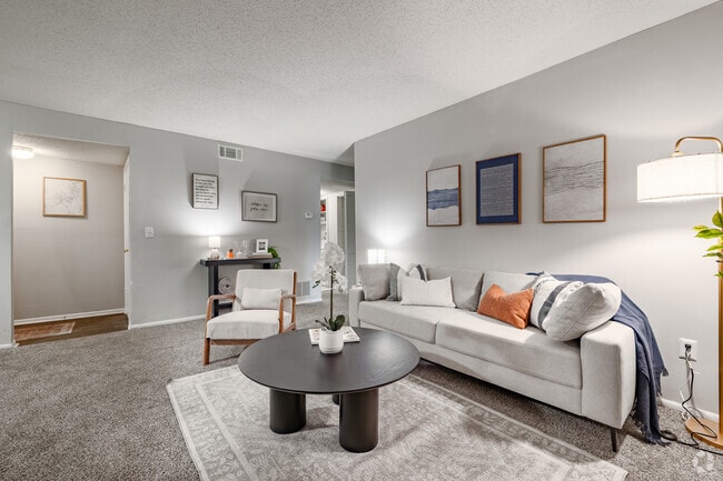 2BR 2BA - 1218SF - Living Room - Plantations at Haywood