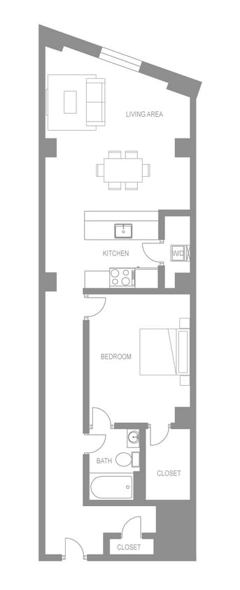 Floor Plan - Montesino One Bedroom A