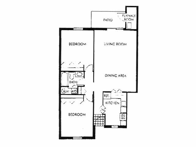 2 Bedroom x 1 Bath - Dogwood