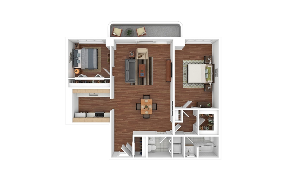 Floor Plan - B3U - Reagan