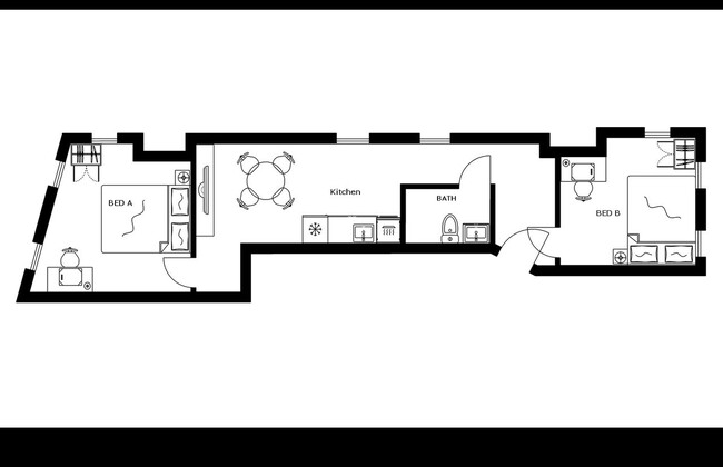 Photo - Private bedroom in 2 bed/1 bath Home Unit B Condo
