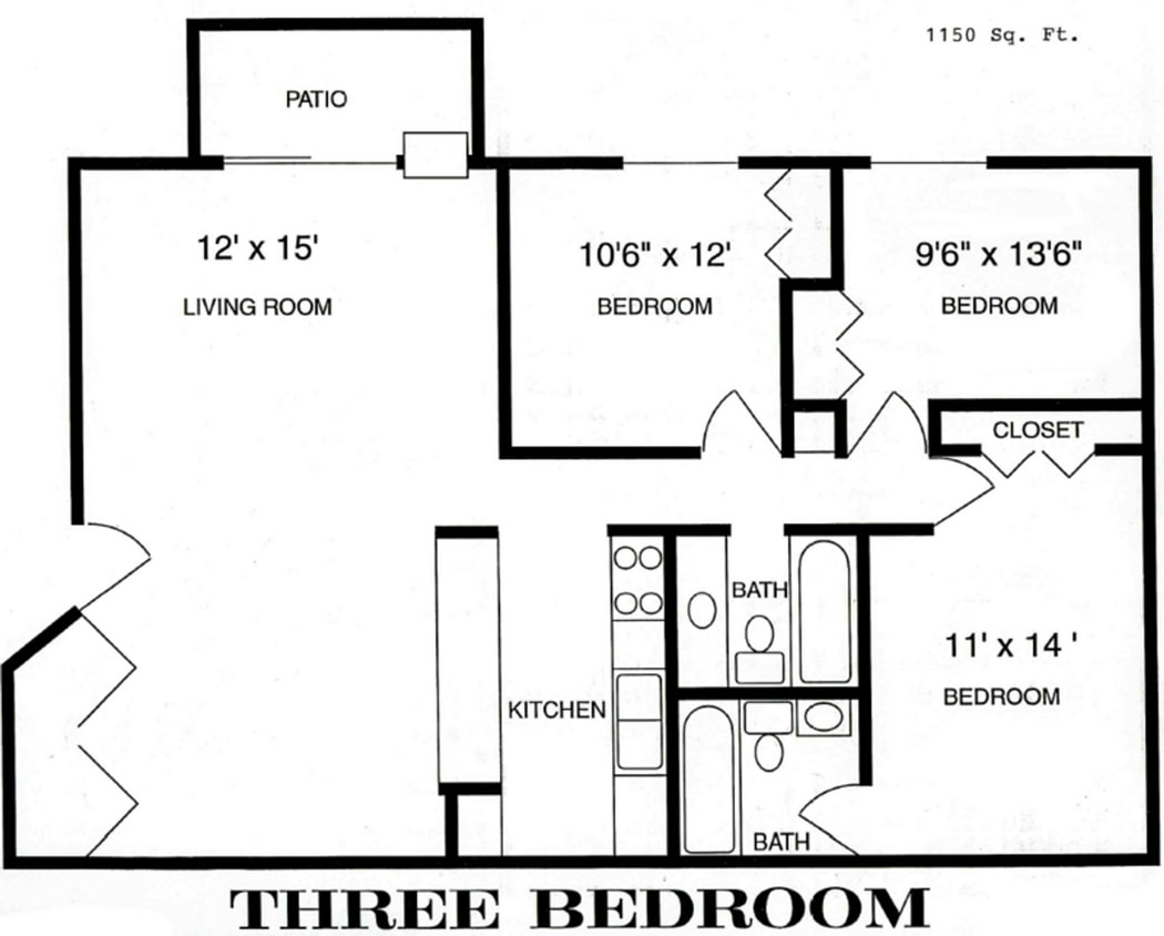 Floor Plan - D1 - 3x2