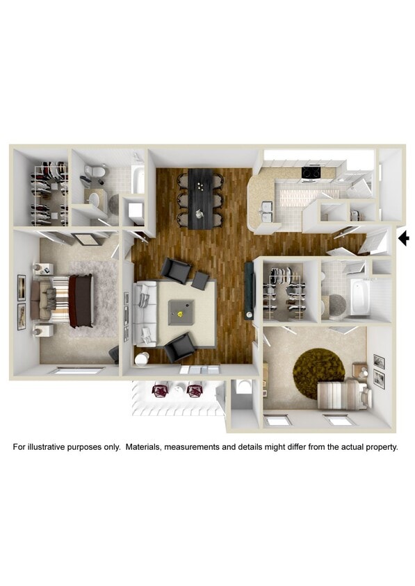 Floor Plan - Two Bedroom