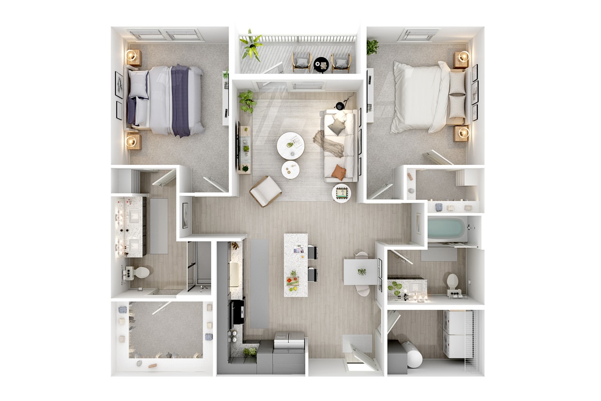 B1.jpg - B1 - Two Bedroom, Two Bathroom