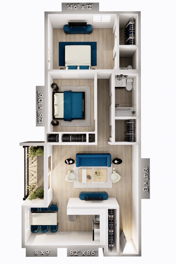 Floor Plan - The Mulberry