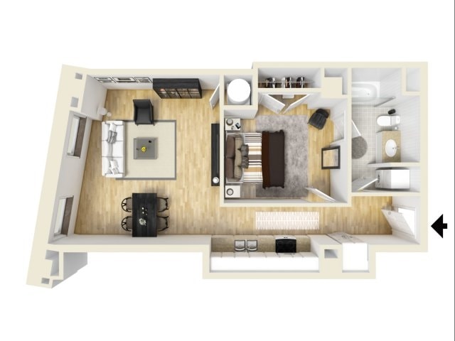 The Dorothy Dandridge - 1 Bedroom Apartment