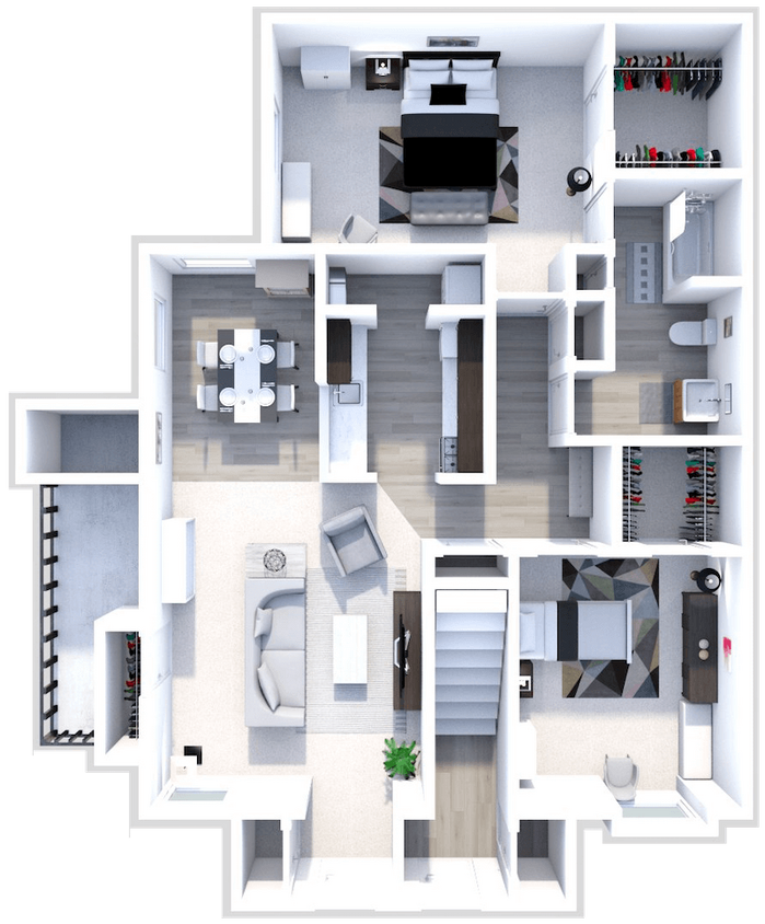 Floor Plan - The B3 and B4