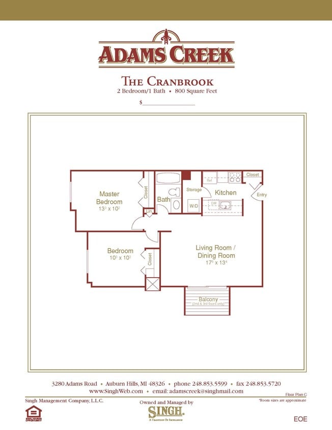 Floor Plan - Cranbrook