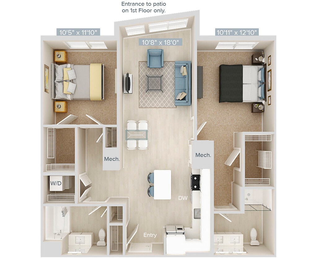Floor Plan - B1U-1066