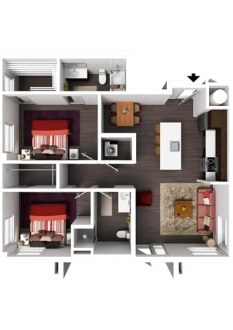2 Bedroom ADA - Grandview - ADA