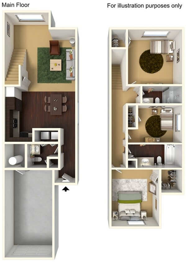 3 bedroom 2.5 bath / 1 car garage - 3 Bedroom 2.5 Bath / 1 car garage