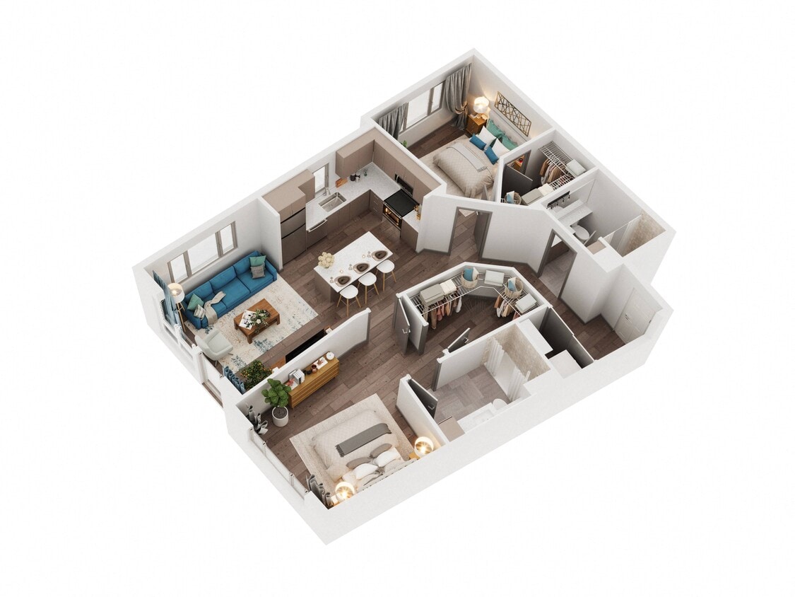 Floor Plan - Two Bedroom 1